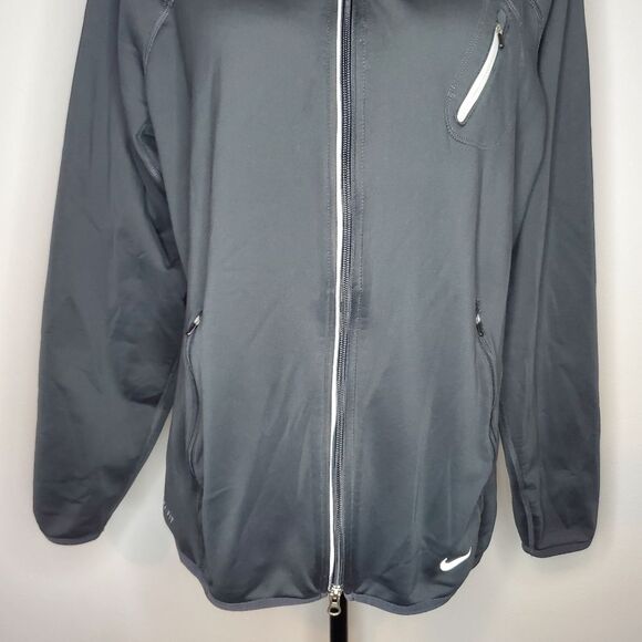 Nike Mens Gray Full-Zip Jacket Size M - Picture 3 of 11